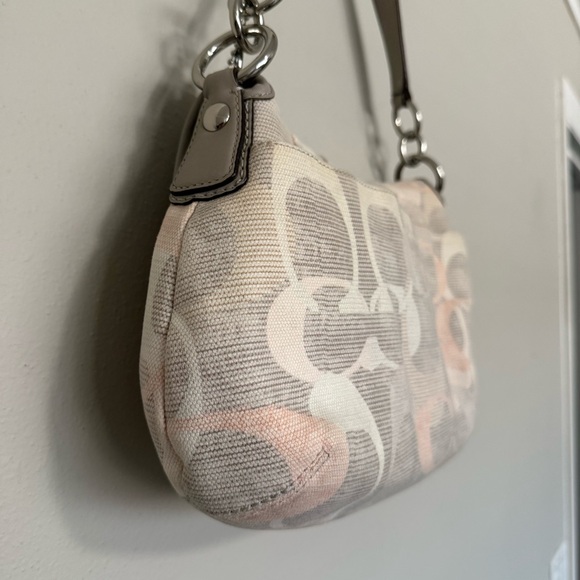Coach RARE Soho Optic Grey & Pink Shoulder Flap Bag F19238 main image 11